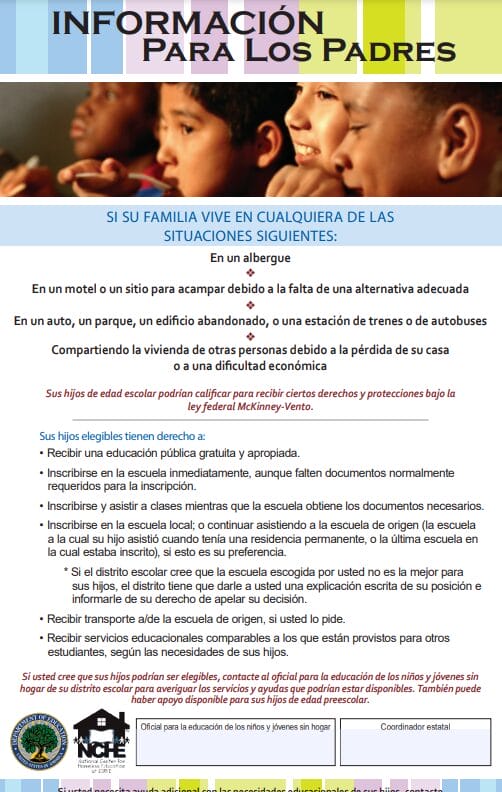 Imagen informativa de los padres en español